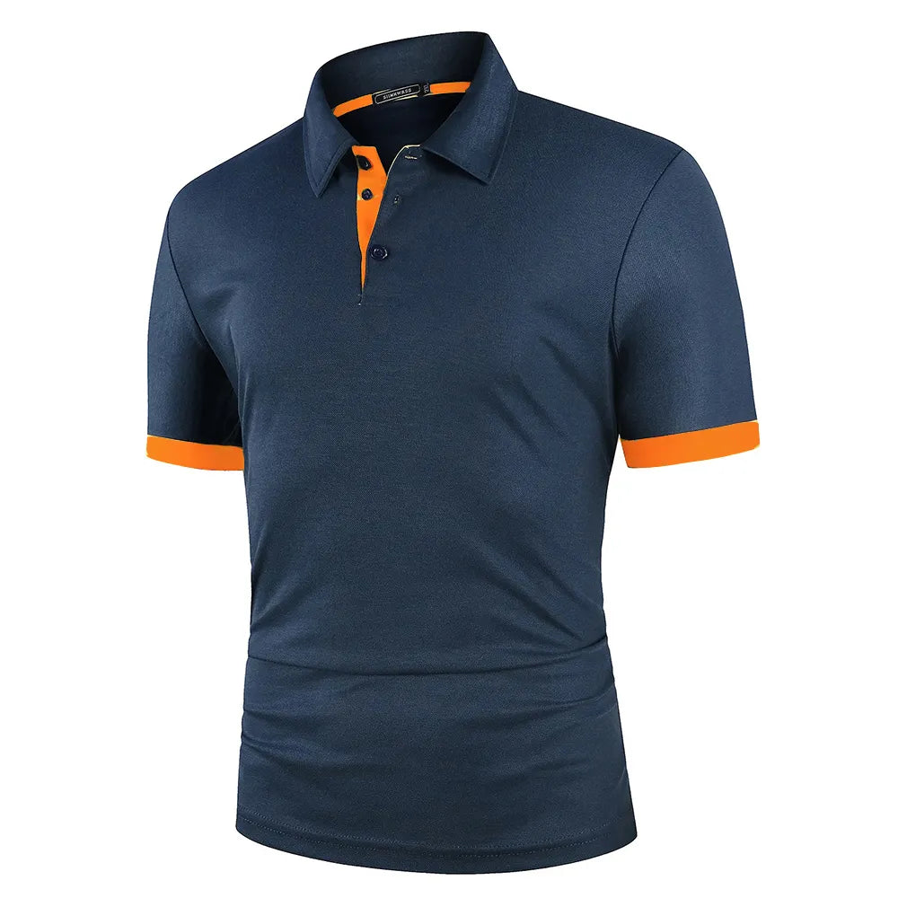 Athletic Polo Shirt | Stretch Performance Fabric with Contrast Trim