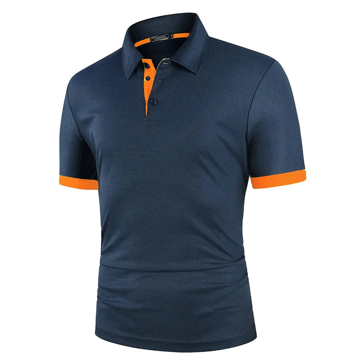 Athletic Polo Shirt | Stretch Performance Fabric with Contrast Trim
