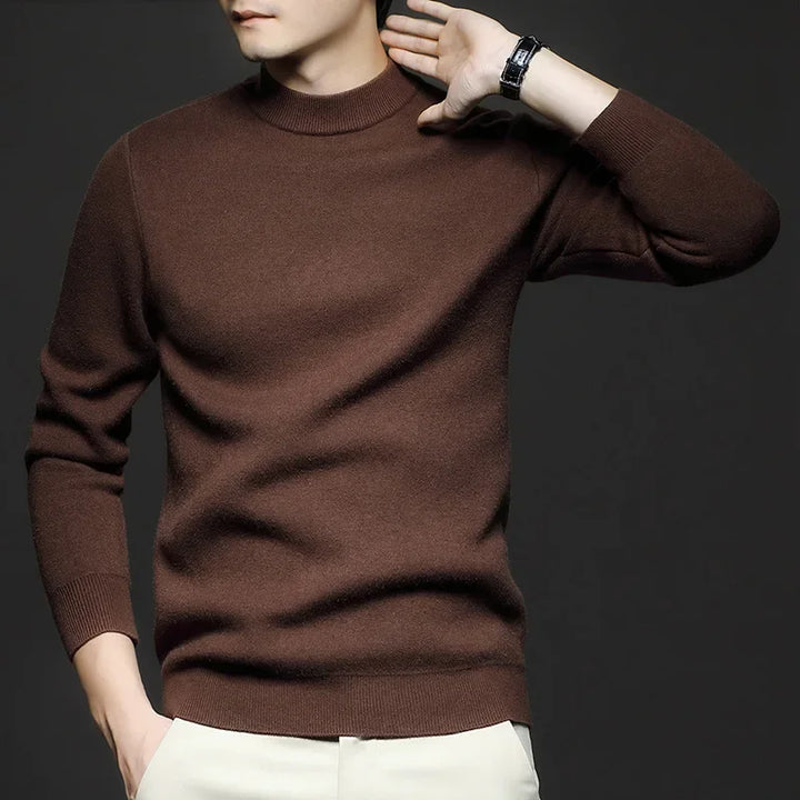Men’s Merino Wool Blend Sweater | Classic Crewneck | Lightweight Fall Knitwear