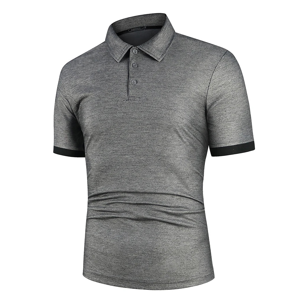 Athletic Polo Shirt | Stretch Performance Fabric with Contrast Trim
