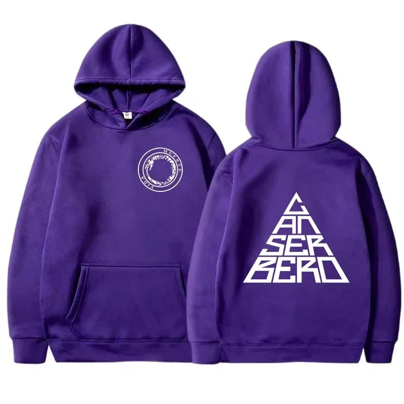 Men's Canserbero Tribute Hoodie | Dual Graphic Print | Fleece Streetwear Pullover