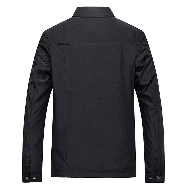 Men’s Casual Collared Zip Jacket | Water-Resistant Shell | Everyday Lightweight Outerwear