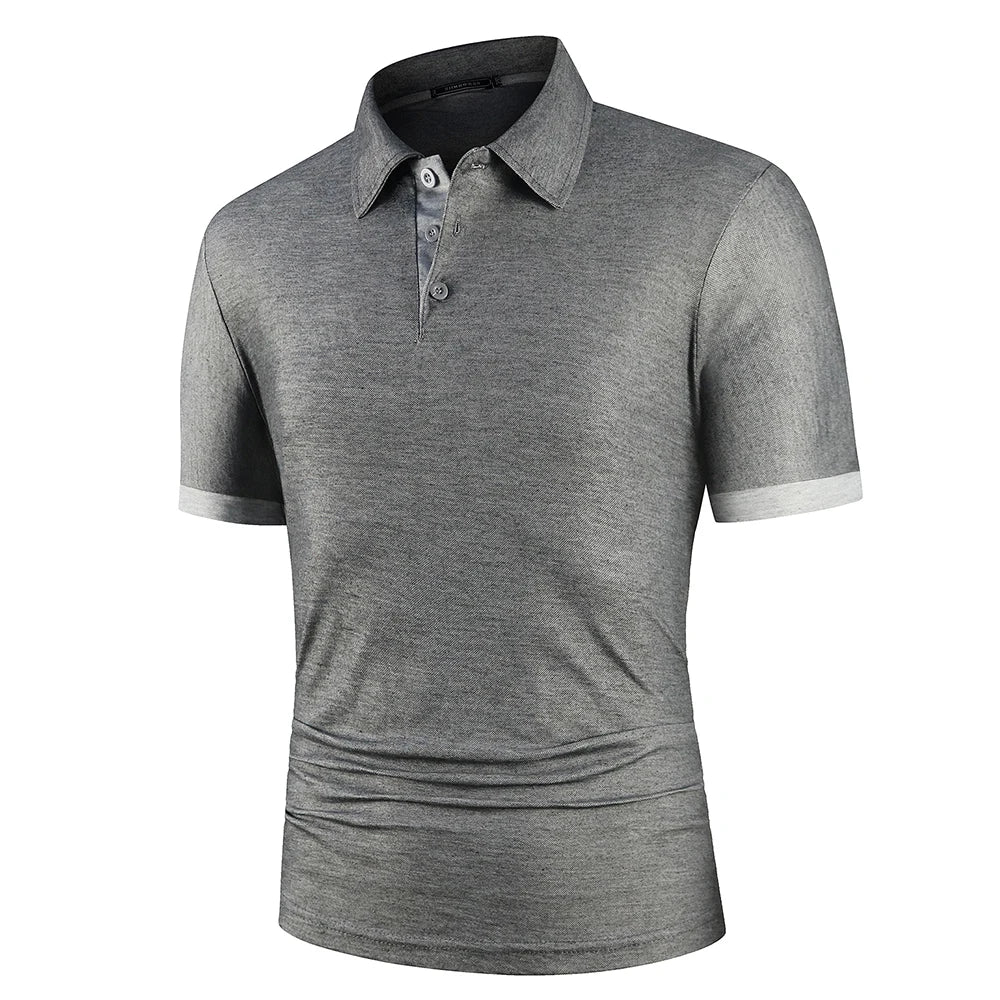Athletic Polo Shirt | Stretch Performance Fabric with Contrast Trim