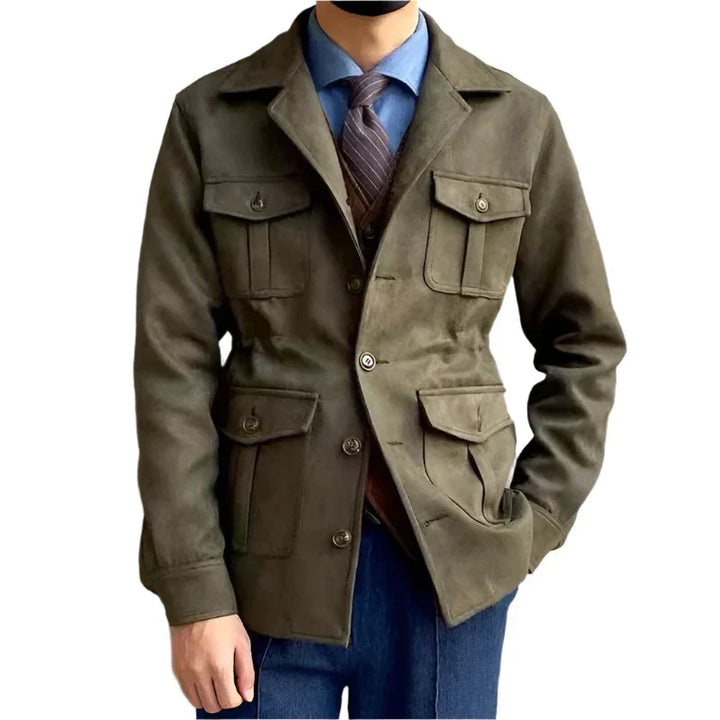 Men’s Utility Field Jacket | Multi-Pocket Cotton Blend | Smart Outdoor Layering Canada
