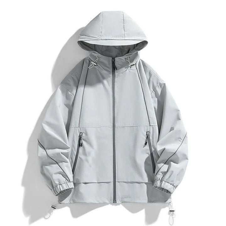 Men’s Windbreaker Jacket | Drawstring Hood & Elastic Cuffs | Lightweight Shell