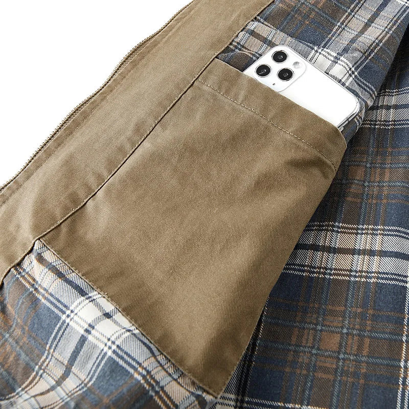 Blouson aviateur doublé pour homme | Col en velours côtelé | Sergé de coton mi-lourd