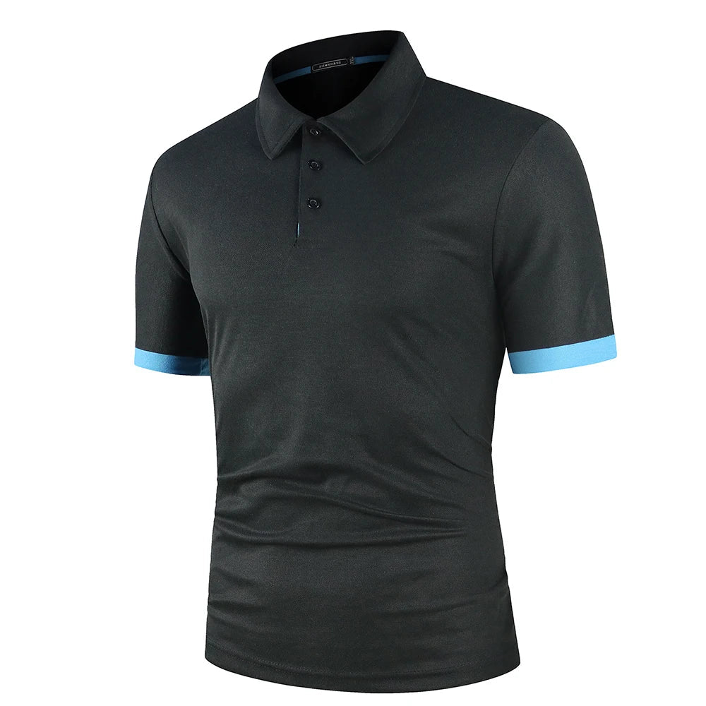 Athletic Polo Shirt | Stretch Performance Fabric with Contrast Trim