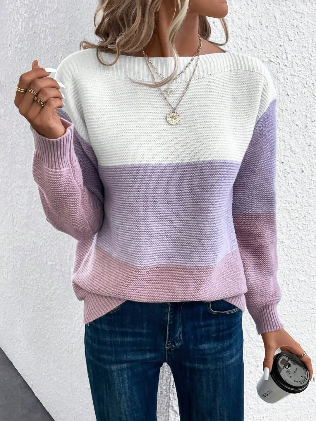 Maryse - Elegant and Comfortable Ombre Knitted Sweater