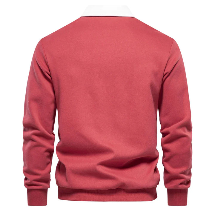 Mark - Men’s Long Sleeve Polo Sweatshirt