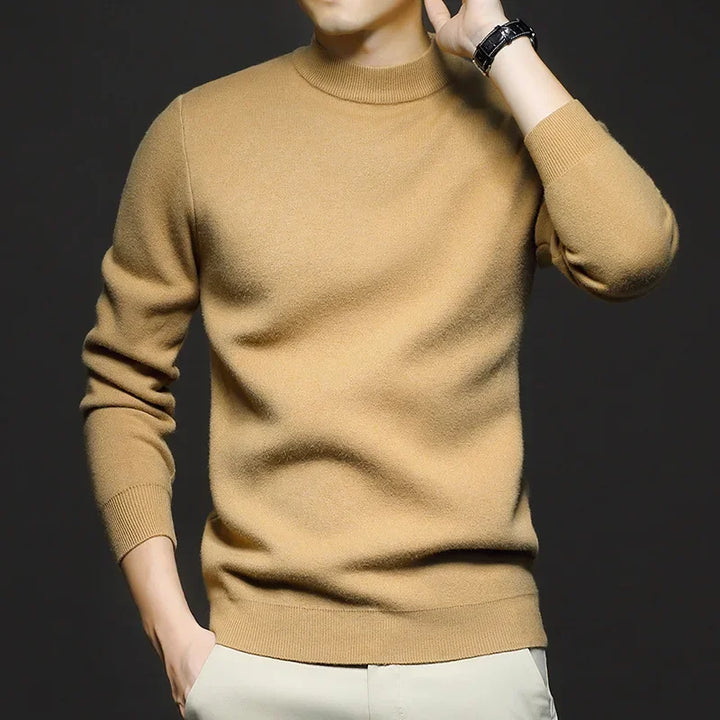 Men’s Merino Wool Blend Sweater | Classic Crewneck | Lightweight Fall Knitwear