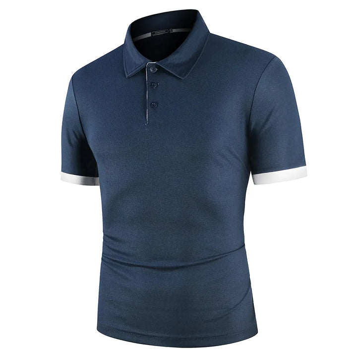 Athletic Polo Shirt | Stretch Performance Fabric with Contrast Trim