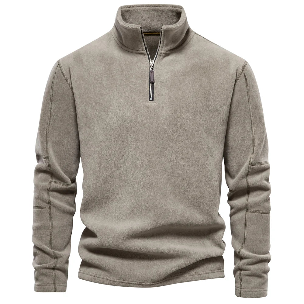 Men’s Fleece Quarter-Zip Pullover | Lightweight Cold-Weather Layer