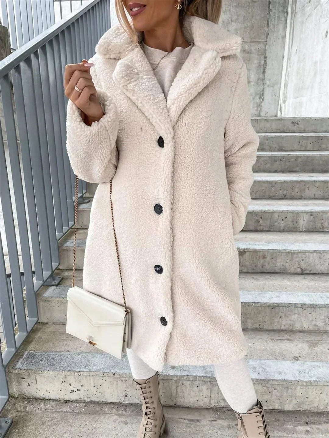 Presina - Elegant teddy coat for women