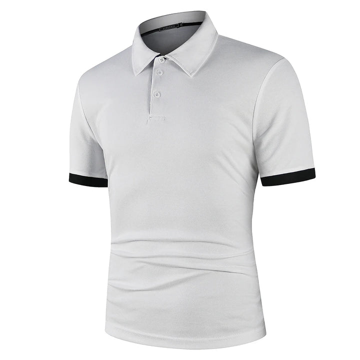 Athletic Polo Shirt | Stretch Performance Fabric with Contrast Trim