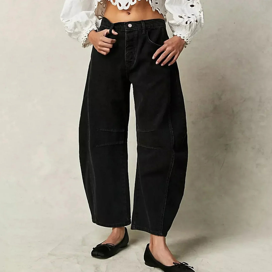 Cropped Wide-Leg Jeans | High-Rise Waist | Relaxed Modern Fit