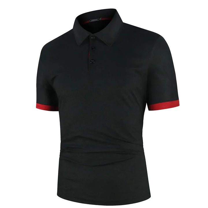 Athletic Polo Shirt | Stretch Performance Fabric with Contrast Trim