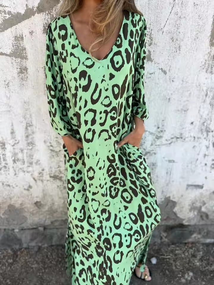 Gisela - Elegant and Bold Safari Chic Leopard Dress
