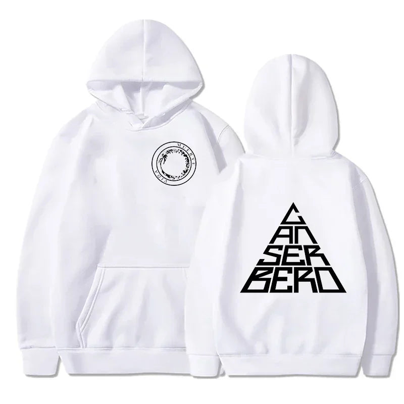 Men's Canserbero Tribute Hoodie | Dual Graphic Print | Fleece Streetwear Pullover