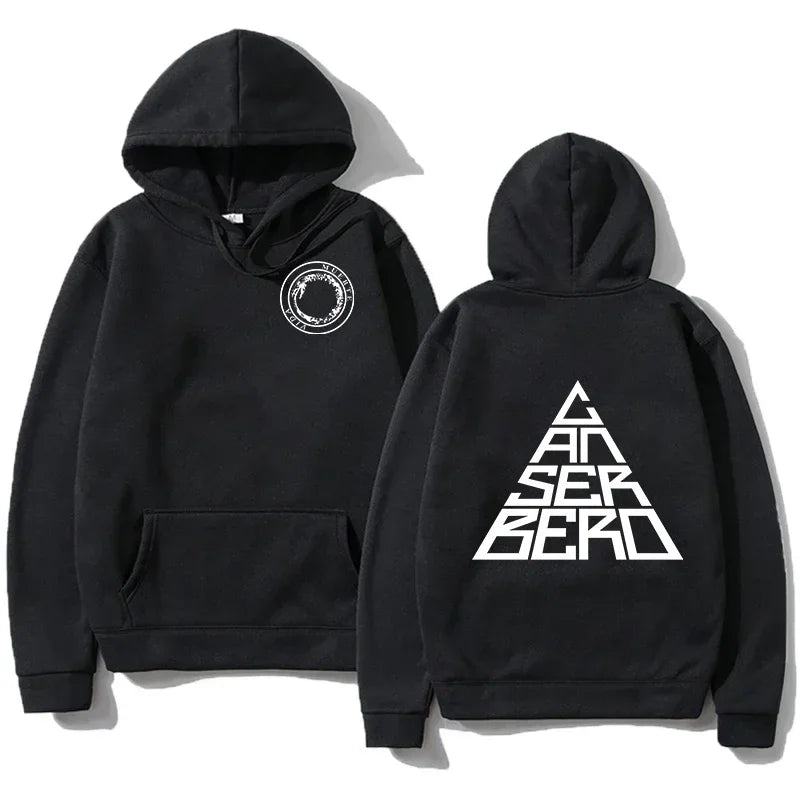 Men's Canserbero Tribute Hoodie | Dual Graphic Print | Fleece Streetwear Pullover