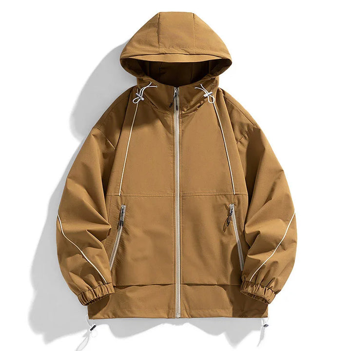 Men’s Windbreaker Jacket | Drawstring Hood & Elastic Cuffs | Lightweight Shell