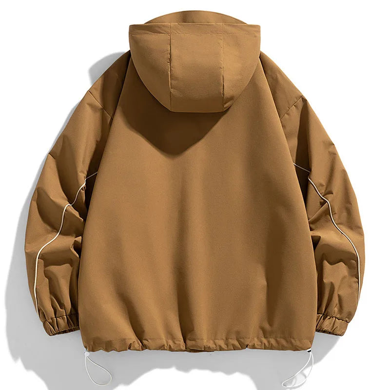 Men’s Windbreaker Jacket | Drawstring Hood & Elastic Cuffs | Lightweight Shell