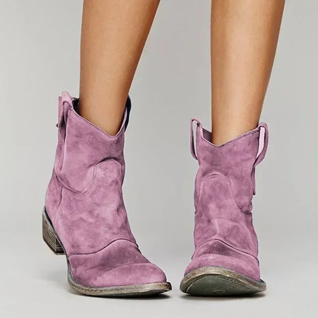 Dael - Vintage Cowboy Ankle Boots