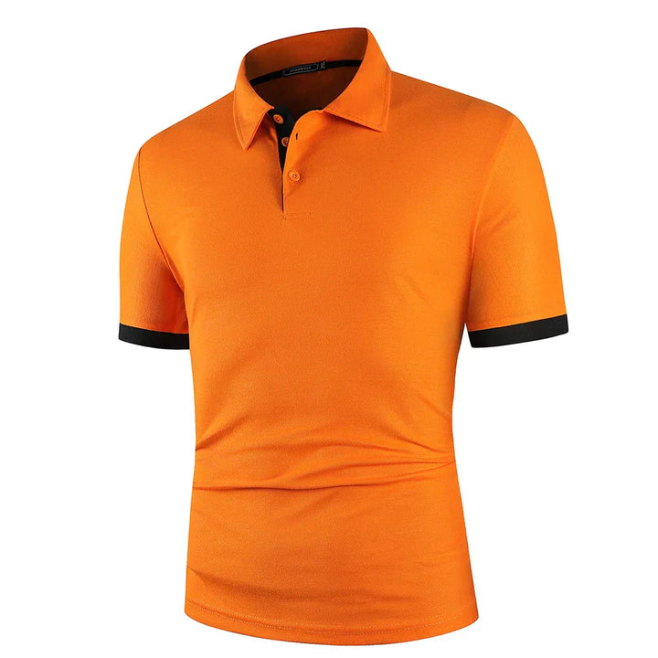 Athletic Polo Shirt | Stretch Performance Fabric with Contrast Trim