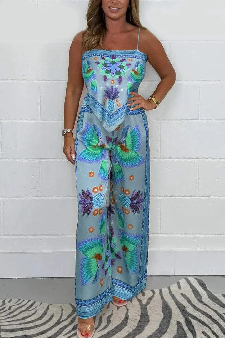 Milana - Women's 2 Piece Exotic Print Set