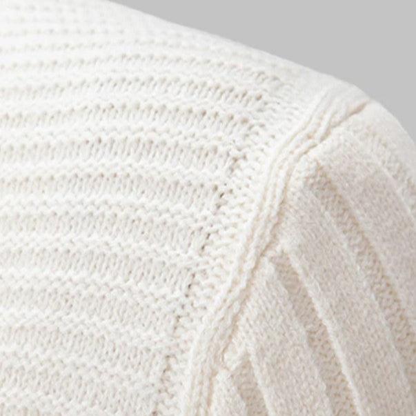 Cable Knit Turtleneck Sweater | Slim Fit with Textured Stitching