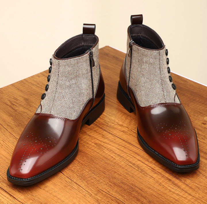 GENTLEMEN LEATHER BUTTON BOOTS