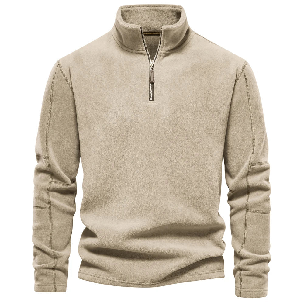 Men’s Fleece Quarter-Zip Pullover | Lightweight Cold-Weather Layer