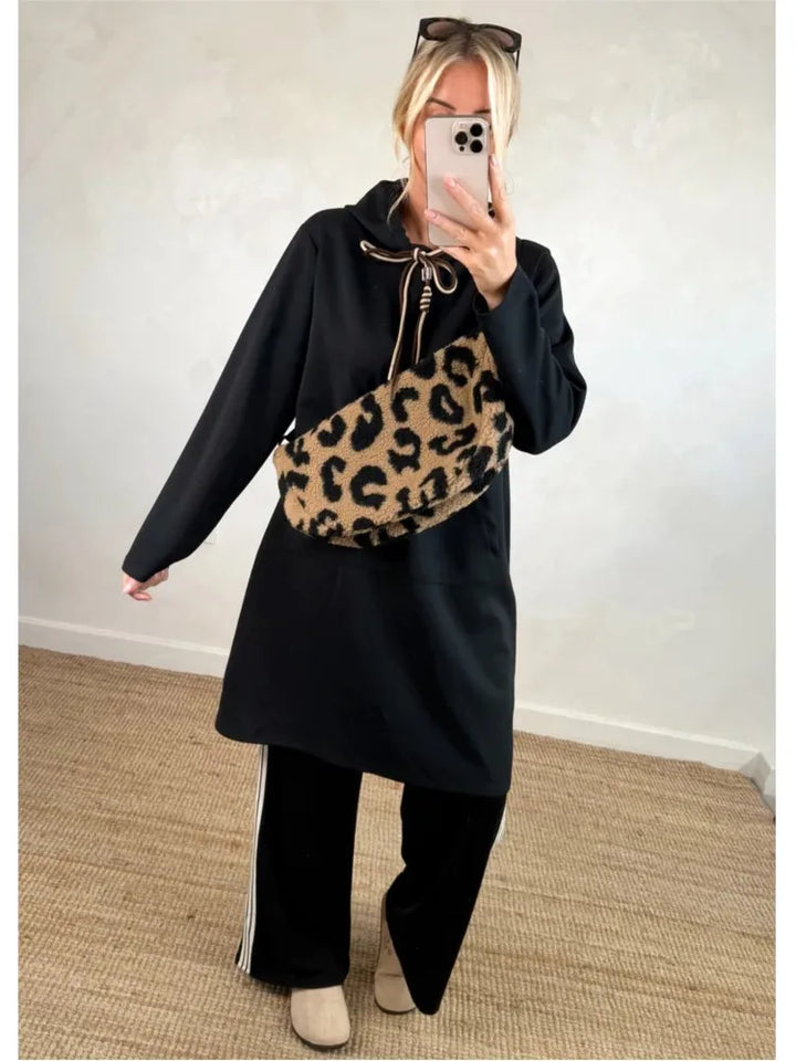 Cyralina - Junior's Elegant Hooded A-Line Dress