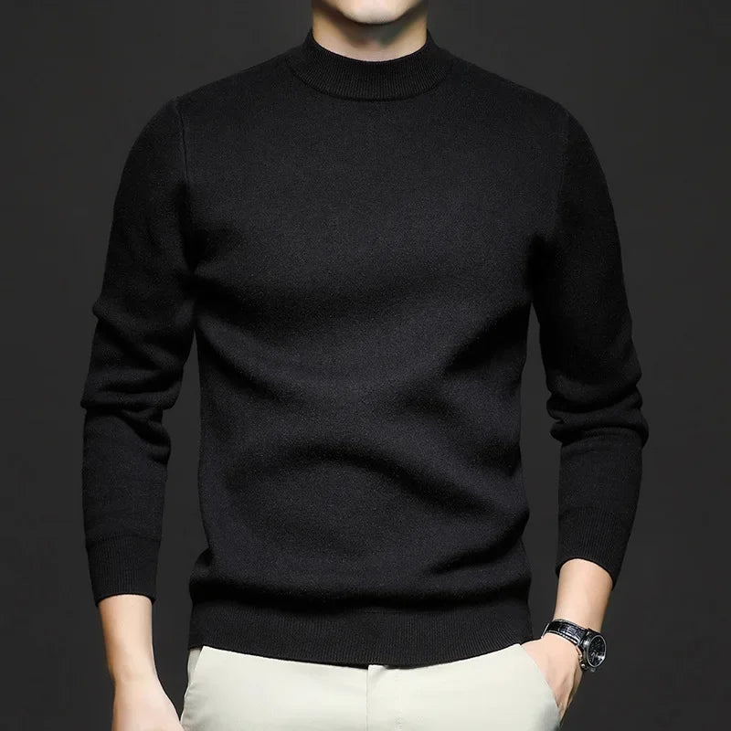Men’s Merino Wool Blend Sweater | Classic Crewneck | Lightweight Fall Knitwear