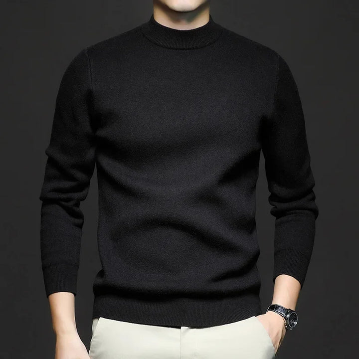 Men’s Merino Wool Blend Sweater | Classic Crewneck | Lightweight Fall Knitwear