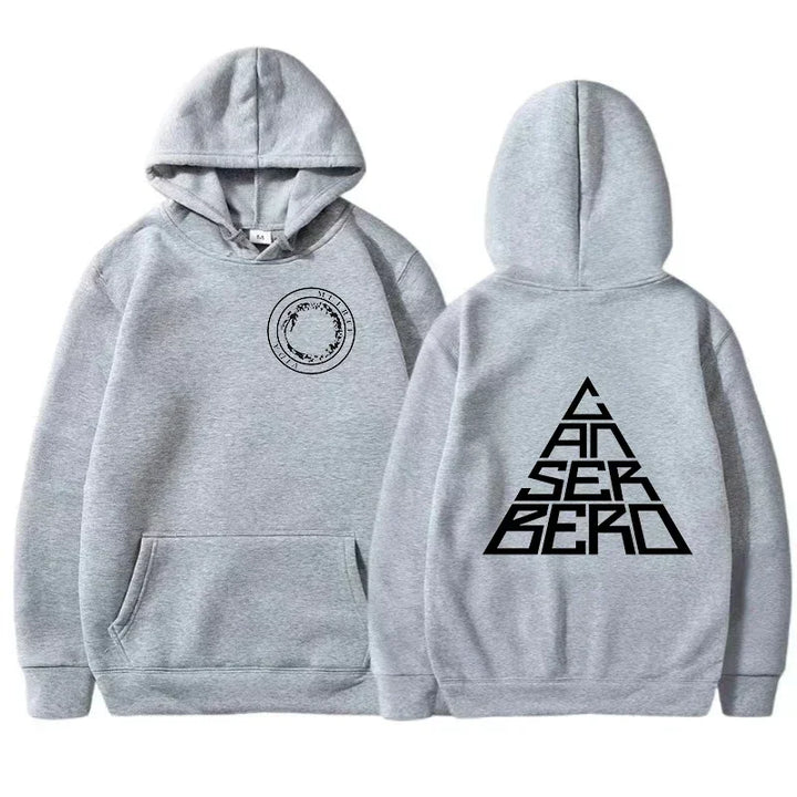 Men's Canserbero Tribute Hoodie | Dual Graphic Print | Fleece Streetwear Pullover