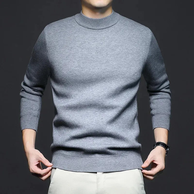 Men’s Merino Wool Blend Sweater | Classic Crewneck | Lightweight Fall Knitwear