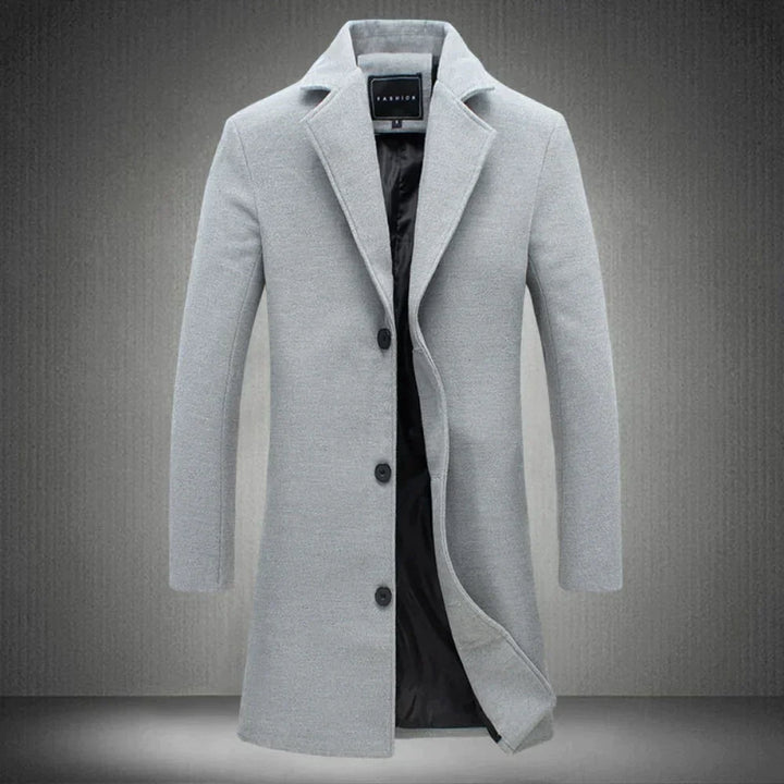 Men’s Classic Wool Blend Overcoat | Timeless Formal Winter Coat Canada
