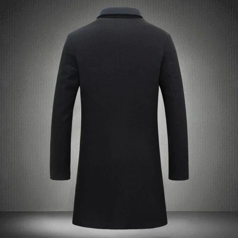 Men’s Classic Wool Blend Overcoat | Timeless Formal Winter Coat Canada