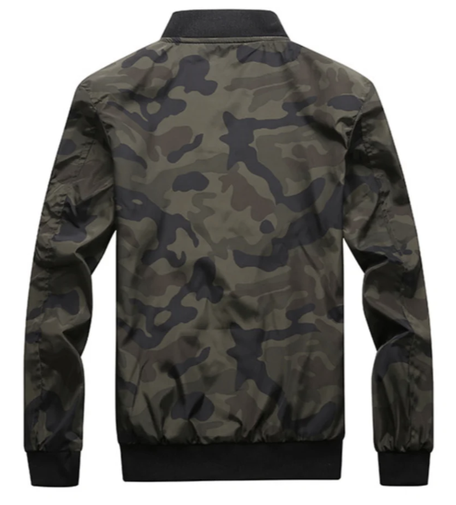 Blouson aviateur camouflage | Veste zippée légère | Style streetwear urbain