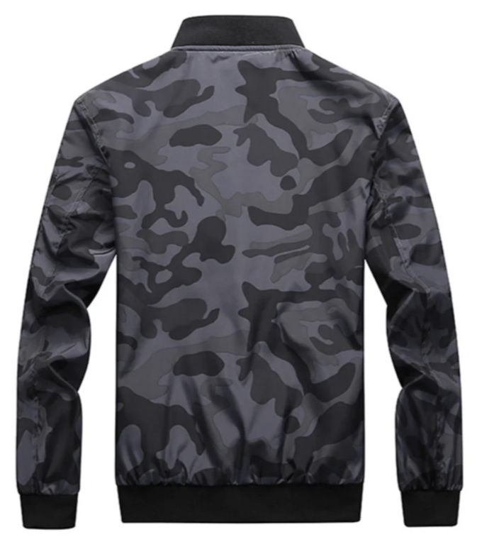 Blouson aviateur camouflage | Veste zippée légère | Style streetwear urbain