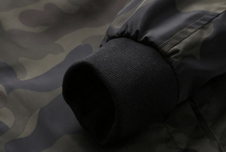 Blouson aviateur camouflage | Veste zippée légère | Style streetwear urbain