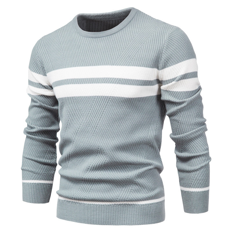 Men’s Knit Crewneck Sweater | Textured Design | Casual Workwear Canada