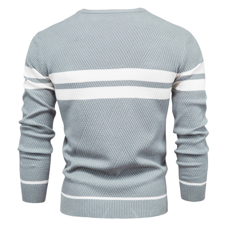 Men’s Knit Crewneck Sweater | Textured Design | Casual Workwear Canada