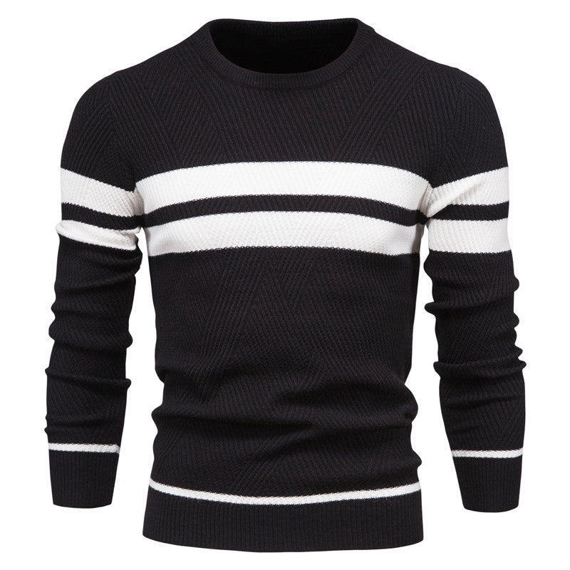 Men’s Knit Crewneck Sweater | Textured Design | Casual Workwear Canada