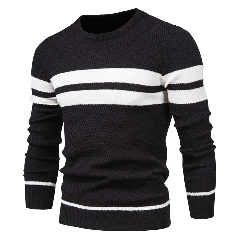 Men’s Knit Crewneck Sweater | Textured Design | Casual Workwear Canada