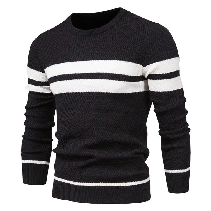 Men’s Knit Crewneck Sweater | Textured Design | Casual Workwear Canada