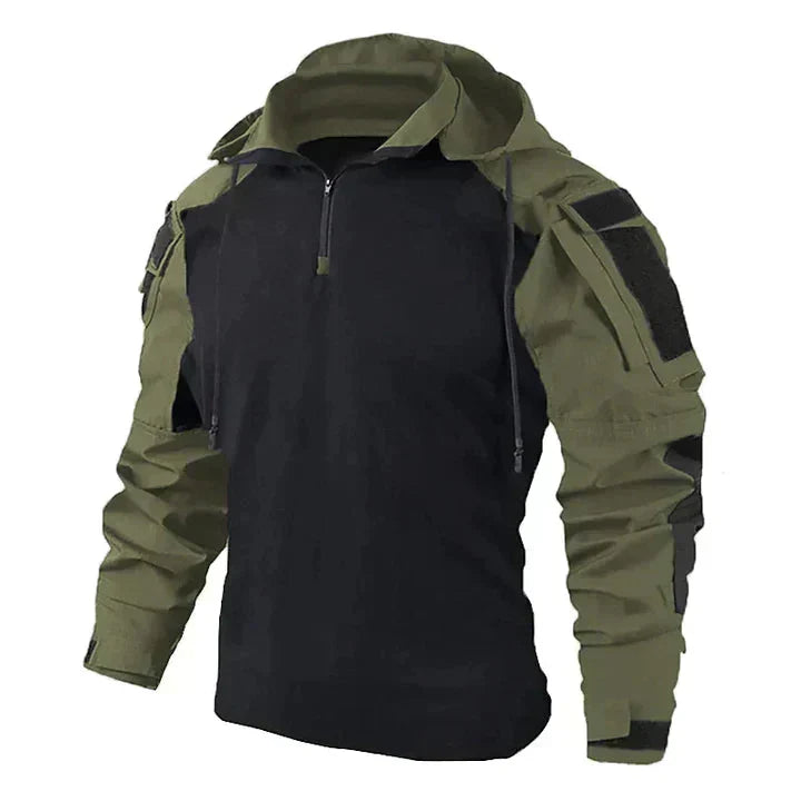 Men’s Tactical Long-Sleeve Pullover | Combat Shirt | Breathable Panels