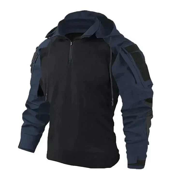 Men’s Tactical Long-Sleeve Pullover | Combat Shirt | Breathable Panels