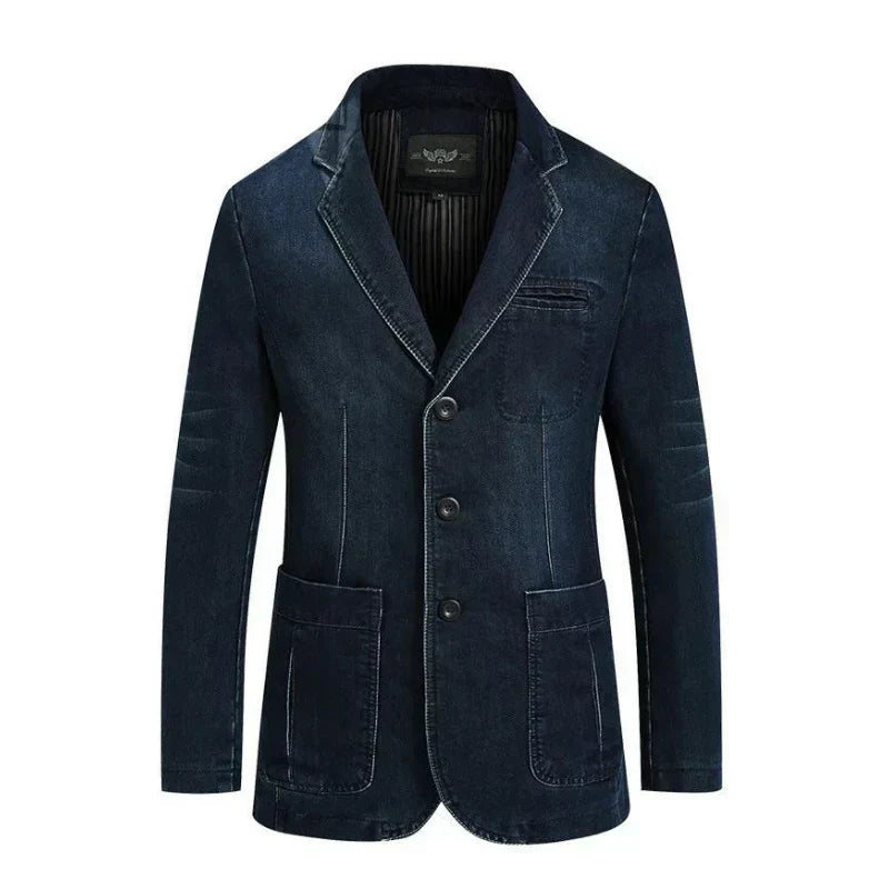 Men’s Denim Blazer Jacket | Casual Tailored Look | Smart-Casual Outfit Canada