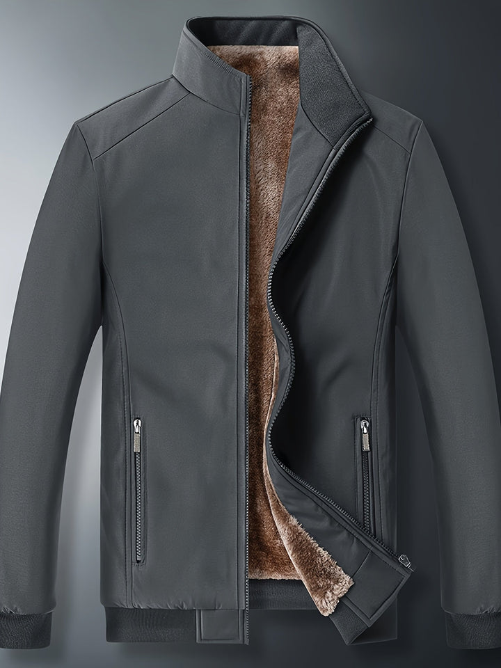 Veste softshell doublée polaire pour homme | Vêtement d'extérieur décontracté et coupe-vent | Couche urbaine pour temps froid